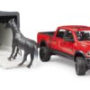 BRUDER 02501 RAM 2500 POWER WAGON WITH HORSE TRAILER AND HORSE KOUREAS TOYS