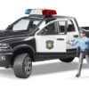 BRUDER 02505 RAM 2500 POLICE PICK-UP TRUCK WITH POLICE OFFICER KOUREAS TOYS