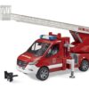 BRUDER 02673 MB SPRINTER FIRE SERVICE WITH TURNTABLE LADDER, PUMP AND LIGHT & SOUND MODULE KOUREAS TOYS