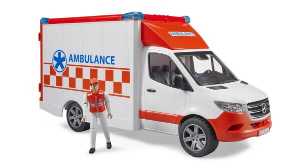 BRUDER 02676 MB SPRINTER AMBULANCE WITH DRIVER KOUREAS TOYS