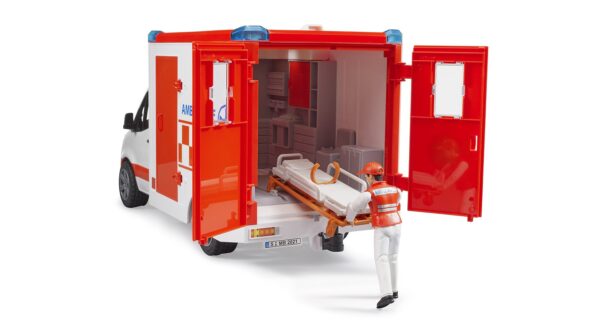 BRUDER 02676 MB SPRINTER AMBULANCE WITH DRIVER KOUREAS TOYS