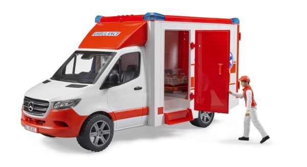 BRUDER 02676 MB SPRINTER AMBULANCE WITH DRIVER KOUREAS TOYS
