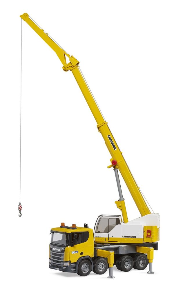 BRUDER 03571 SCANIA SUPER 560R LIEBHERR CRANE TRUCK WITH LIGHT AND SOUND MODULE KOUREAS TOYS