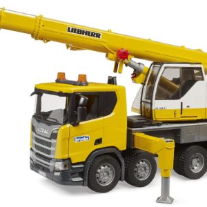 BRUDER 03571 SCANIA SUPER 560R LIEBHERR CRANE TRUCK WITH LIGHT AND SOUND MODULE KOUREAS TOYS