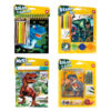 AS 61006 DRAWING SET POCKET DINOSAURS IN 4 DIFFERENT ITEMS KOUREAS TOYS