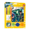 AS 61006 DRAWING SET POCKET DINOSAURS IN 4 DIFFERENT ITEMS KOUREAS TOYS