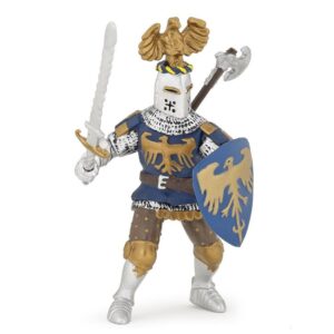 39362 PAPO MEDIEVAL FANTASY CRESTED BLUE KNIGHT KOUREAS TOYS