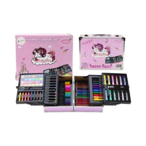 133 Pcs UNICORN & MOON ROCKET ART SET BOX & DRAWING 802696 KOUREAS TOYS