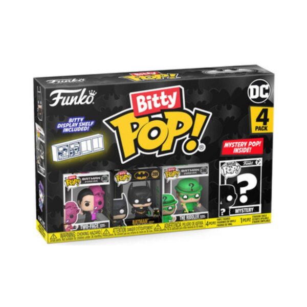 FUNKO BITTY POP! 4 PACK: DC BATMAN 85th TWO FACE SURPRISE MINI FIGURE