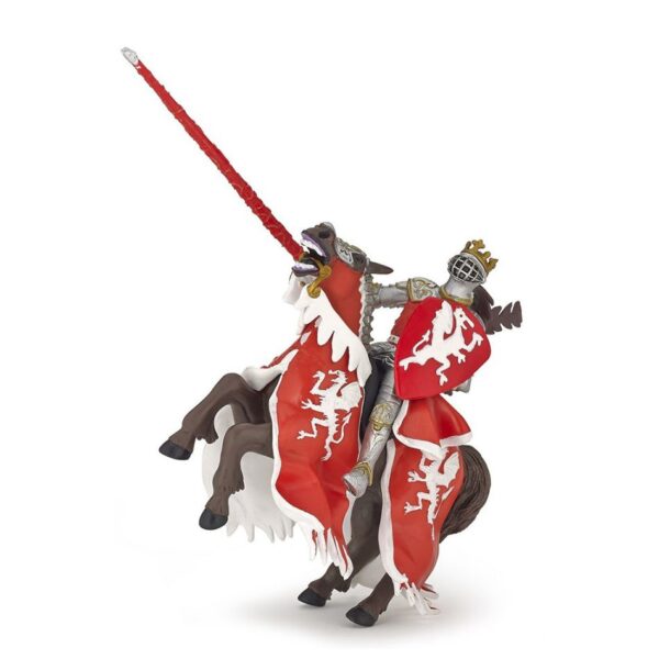 39388 PAPO MEDIEVAL FANTASY RED DRAGON KING'S HORSE KOUREAS TOYS