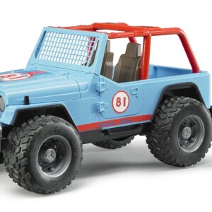 BRUDER 02541 JEEP CROSS COUNTRY RACER BLUE WITH DRIVER KOUREAS TOYS