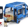 BRUDER 02684 MB SPRINTER CAMPER WITH DRIVER AND ACCESSORY KOUREAS TOYS