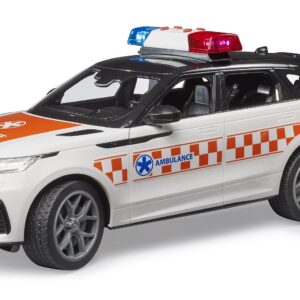 BRUDER 02885 RANGE ROVER VELAR EMERGENCY DOCTOR'S VEHICLE WITH DRIVER KOUREAS TOYS