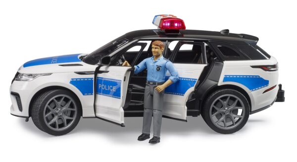 BRUDER 02890 RANGE ROVER VELAR POLICE VEHICLE WITH POLICE OFFICER KOUREAS TOYS