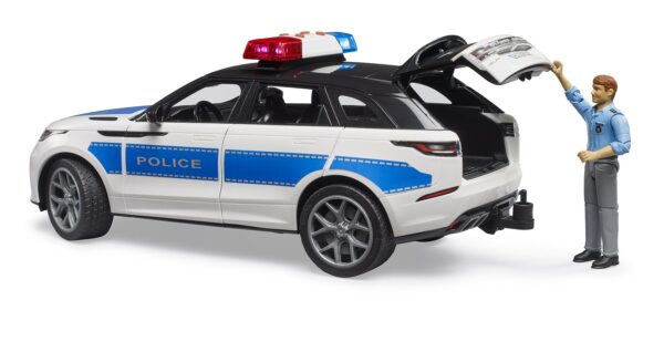 BRUDER 02890 RANGE ROVER VELAR POLICE VEHICLE WITH POLICE OFFICER KOUREAS TOYS