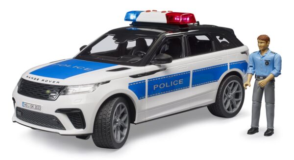 BRUDER 02890 RANGE ROVER VELAR POLICE VEHICLE WITH POLICE OFFICER KOUREAS TOYS