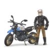 BRUDER 63051 BWORLD SCRAMBLER DUCATI DESERT SLED INCLUDING RIDER KOUREAS TOYS