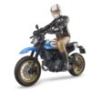 BRUDER 63051 BWORLD SCRAMBLER DUCATI DESERT SLED INCLUDING RIDER KOUREAS TOYS