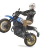 BRUDER 63051 BWORLD SCRAMBLER DUCATI DESERT SLED INCLUDING RIDER KOUREAS TOYS