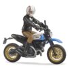 BRUDER 63051 BWORLD SCRAMBLER DUCATI DESERT SLED INCLUDING RIDER KOUREAS TOYS