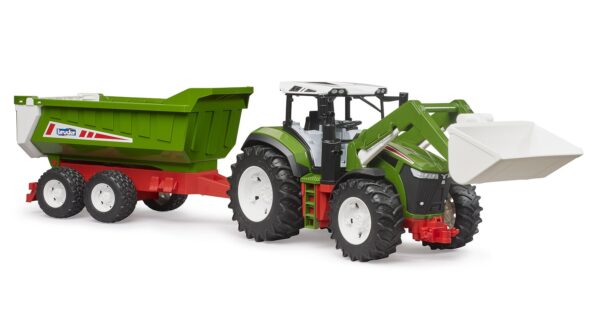 BRUDER 03452 ROADMAX TRACTOR WITH FRONTLOADER AND REAR TIPPER KOUREAS TOYS