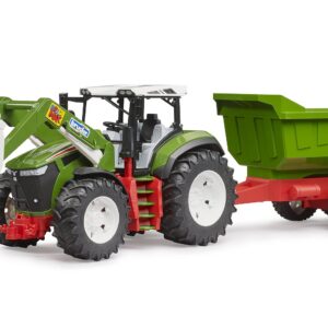 BRUDER 03452 ROADMAX TRACTOR WITH FRONTLOADER AND REAR TIPPER KOUREAS TOYS