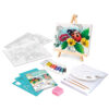 AS 11042 HAPPIHOBBI PAINTING WORKSHOP ACRYLIC DRAWING SET WITH WOODEN EASEL KOUREAS TOYS