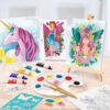 AS 11042 HAPPIHOBBI PAINTING WORKSHOP ACRYLIC DRAWING SET WITH WOODEN EASEL KOUREAS TOYS