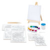 AS 11043 HAPPIHOBBI PAINTING WORKSHOP AQUARELLE DRAWING SET WITH WOODEN EASEL KOUREAS TOYS