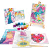AS 11043 HAPPIHOBBI PAINTING WORKSHOP AQUARELLE DRAWING SET WITH WOODEN EASEL KOUREAS TOYS