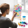 AS 11043 HAPPIHOBBI PAINTING WORKSHOP AQUARELLE DRAWING SET WITH WOODEN EASEL KOUREAS TOYS