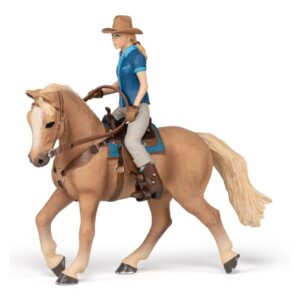 51566 PAPO HORSES COWGIRL AND HER HORSE KOUREAS TOYS