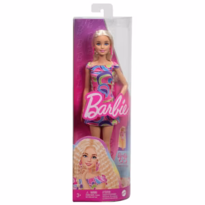 BARBIE FASHIONISTAS DOLL #223, BLONDE, TOTALLY HAIR-INSPIRED LOOK & ACCESSORIES, 65TH ANNIVERSARY KOUREAS TOYS