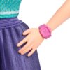 BRAND HYT90 BARBIE FASHIONISTAS DOLL #232 WITH RED HAIR, WEARING SPORTY “B” JERSEY TOP AND PLEATED PURPLE SKIRT WITH WATCH AND SNEAKERS KOUREAS TOYS