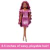 BRAND JDC86 BARBIE® FASHION DOLL WITH EXTRA-LONG COLOR-STREAKED BLACK HAIR, CLOTHES & STYLING ACCESSORIES KOUREAS TOYS