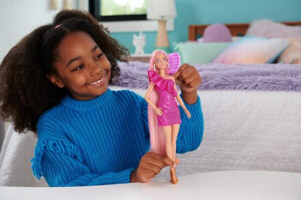 BRAND JDC85 BARBIE® FASHION DOLL WITH EXTRA - LONG COLOR-STREAKED BLONDE HAIR, CLOTHES & STYLING ACCESSORIES KOUREAS TOYS