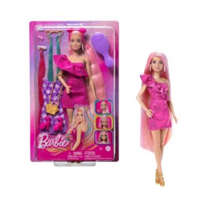 BRAND JDC85 BARBIE® FASHION DOLL WITH EXTRA - LONG COLOR-STREAKED BLONDE HAIR, CLOTHES & STYLING ACCESSORIES KOUREAS TOYS