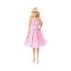 BRAND HPJ96 BARBIE THE MOVIE DOLL - PINK AND WHITE GINGHAM DRESS AND DAISY CHAIN NECKLACE KOUREAS TOYS