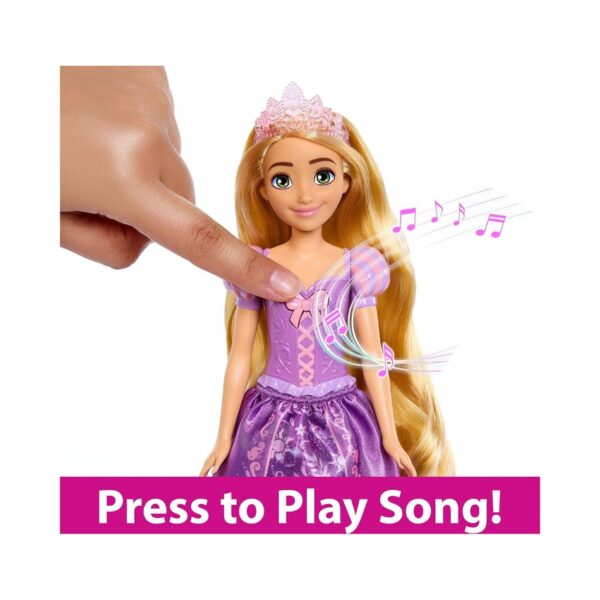 BRAND HPD41 DISNEY PRINCESS BY SINGING RAPUNZEL DOLL IN SIGNATURE CLOTHING, SINGS "WHEN WILL MY LIFE BEGIN?" FROM THE MOVIE TANGLED KOUREAS TOYS