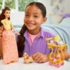 BRAND HLW20 DISNEY PRINCESS - BELLE TEA TIME FASHION DOLL & PLAYSET WITH TEA CART, 3 CHARACTER FRIENDS AND FOOD ACCESSORIES KOUREAS TOYS