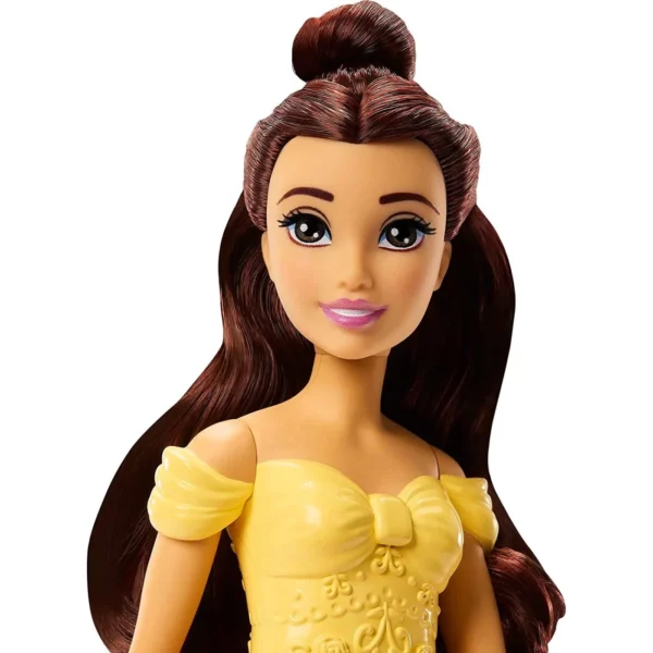 BRAND HLW20 DISNEY PRINCESS - BELLE TEA TIME FASHION DOLL & PLAYSET WITH TEA CART, 3 CHARACTER FRIENDS AND FOOD ACCESSORIES KOUREAS TOYS