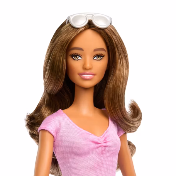 BRAND HRH17 BARBIE® FASHIONISTAS DOLL #228 BLIND BARBIE DOLL WEARING PASTEL OUTFIT WITH CANE AND SUNGLASSES KOUREAS TOYS