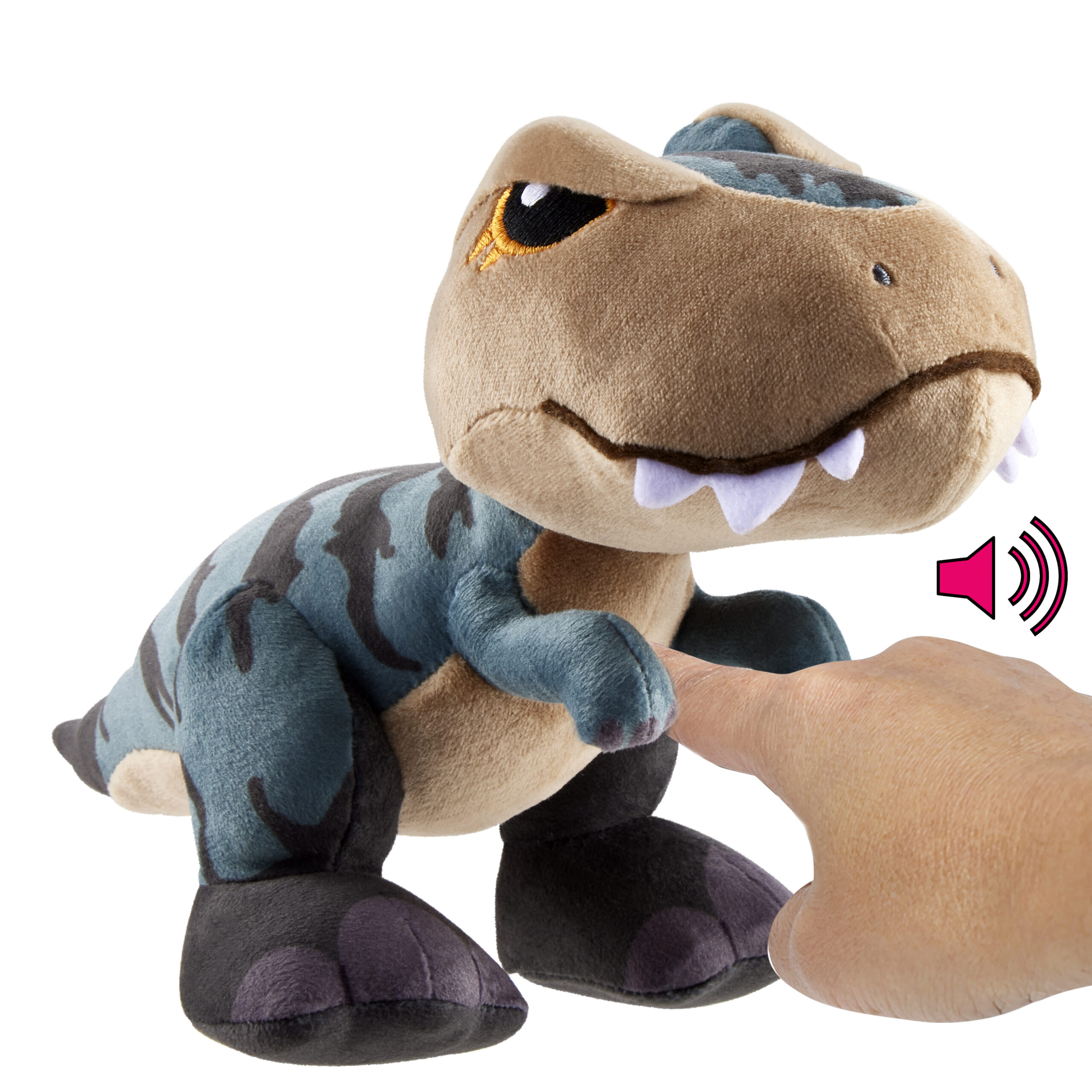BRAND HXB93 JURASSIC WORLD PLUSH DINOSAUR CREATURES WITH SOUND - EOCARCHARIA 23cm KOUREAS TOYS