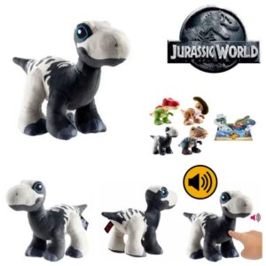 BRAND HXB92 JURASSIC WORLD PLUSH DINOSAUR CREATURES WITH SOUND - BRACHIOSAURUS 23cm KOUREAS TOYS