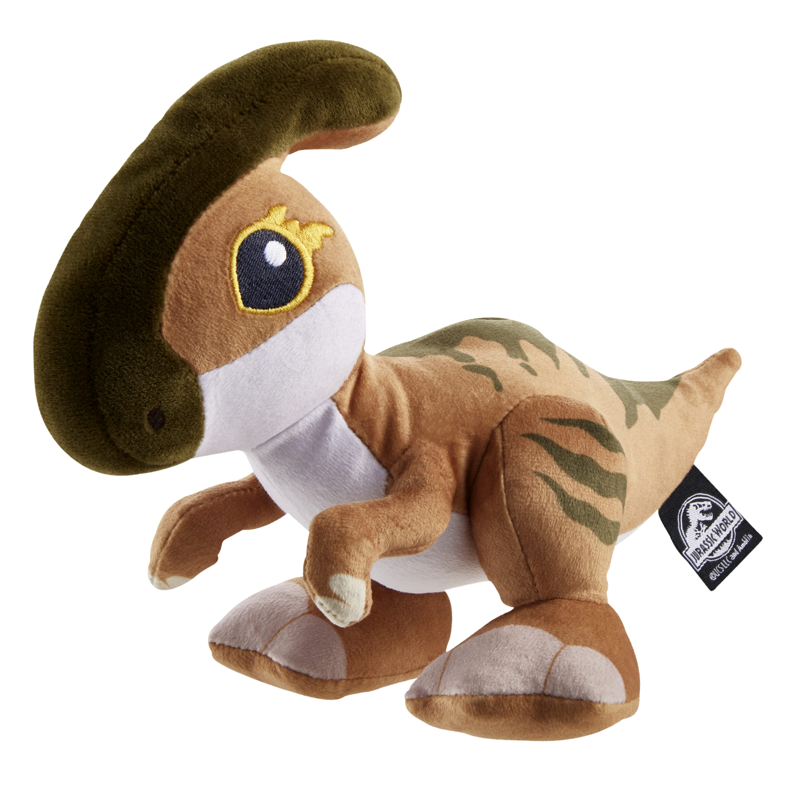 BRAND HWF98 JURASSIC WORLD PLUSH DINOSAUR CREATURES WITH SOUND - PARASAUROLOPHUS 23cm KOUREAS TOYS