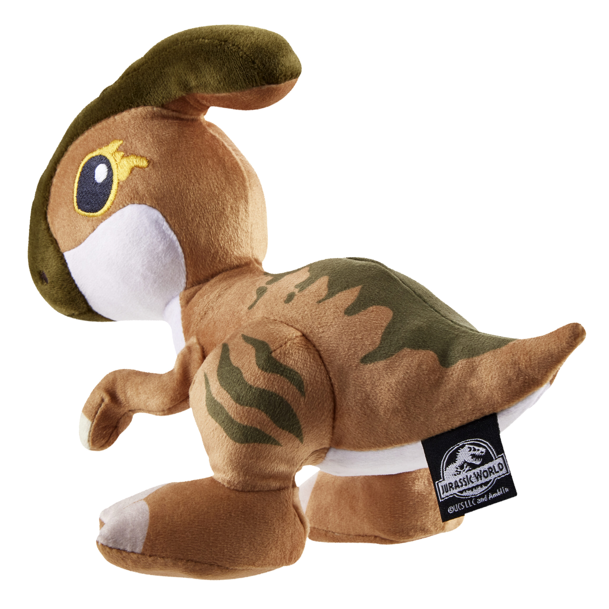 BRAND HWF98 JURASSIC WORLD PLUSH DINOSAUR CREATURES WITH SOUND - PARASAUROLOPHUS 23cm KOUREAS TOYS