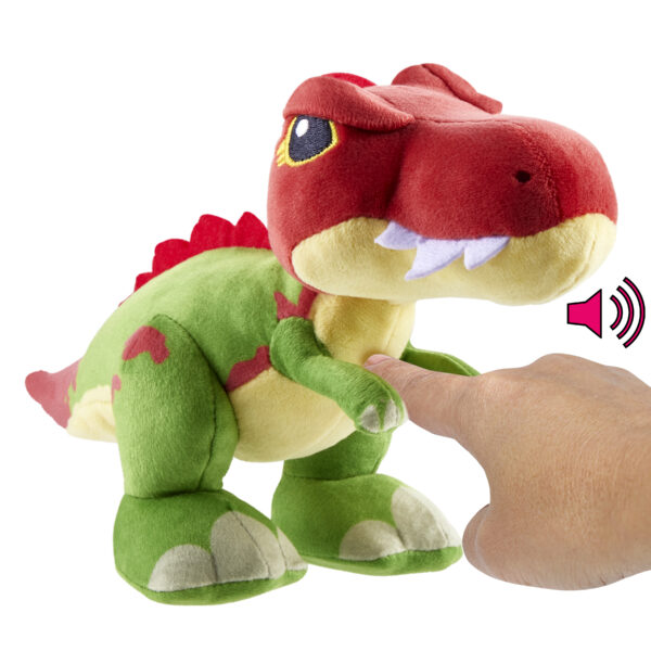 BRAND HWF97 JURASSIC WORLD PLUSH DINOSAUR CREATURES WITH SOUND - SUCHOMIMUS 23cm KOUREAS TOYS