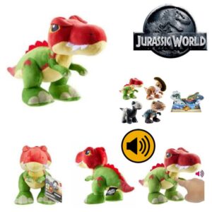 BRAND HWF97 JURASSIC WORLD PLUSH DINOSAUR CREATURES WITH SOUND - SUCHOMIMUS 23cm KOUREAS TOYS