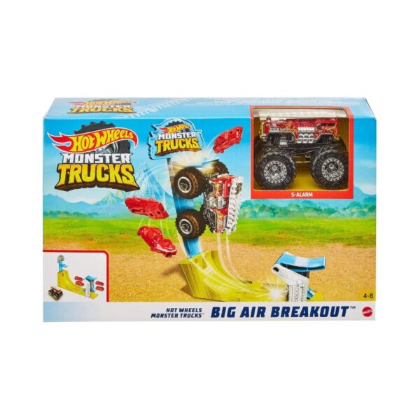 BRAND GYC81 HOT WHEELS MONSTER TRUCKS BIG AIR BREAKOUT PLAY SET KOUREAS TOYS