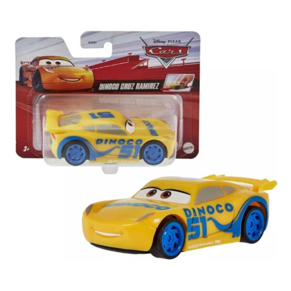 BRAND HJH97 DISNEY PIXAR CARS 1:43 PULL AND GO - DINOCO CRUZ RAMIREZ KOUREAS TOYS